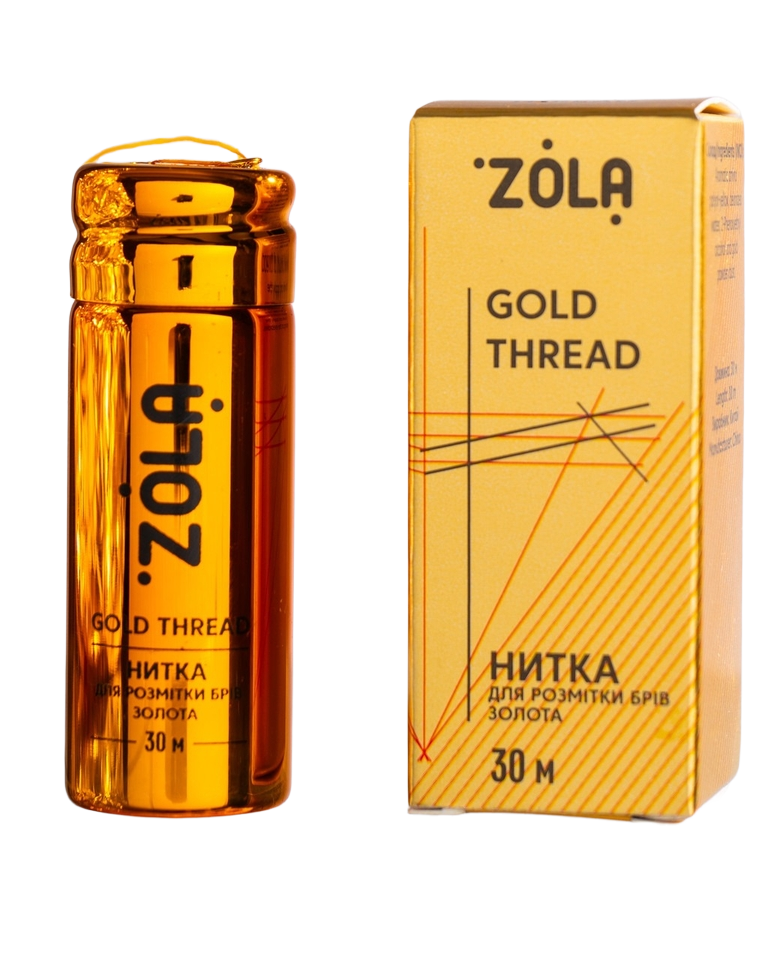 Нитка для розмітки брів Zola Золота, 30 м
