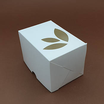 Коробка для десертів Листочки 8.5х12х9 см