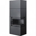 Камін Kratki SIMPLE 12 BS права в корпусі BOX сталевий - чорний, фото 6
