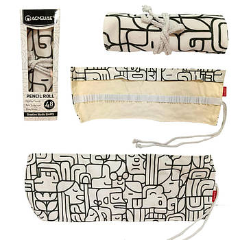Пенал для олівців Acmeliae рулон на 48 олівців, текстильний PR-048