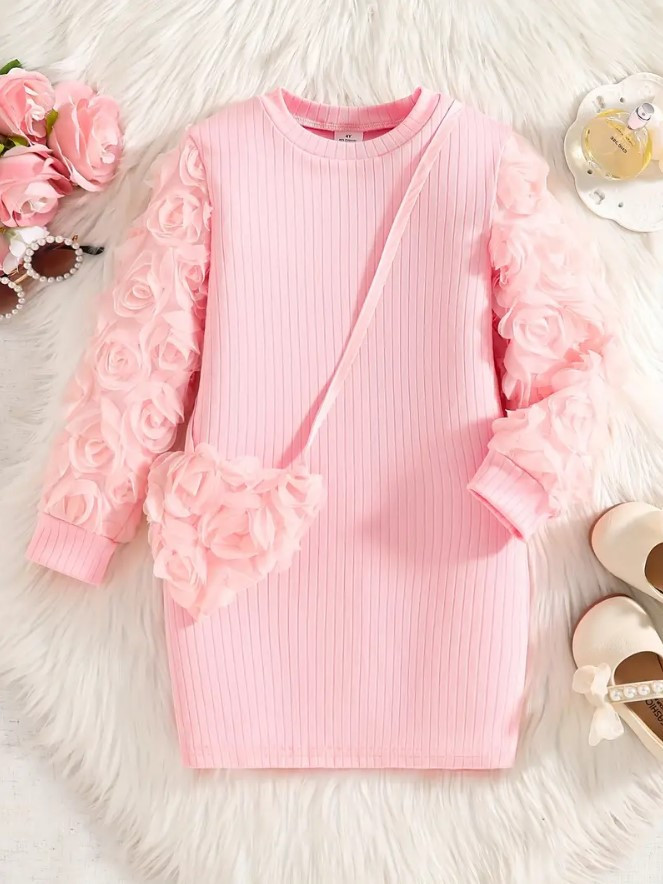 Сукня ошатна із сумочкою для дівчинки, фото 1