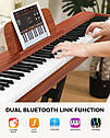 Цифрове піаніно Fesley FEP300 MH (педаль, пюпітр, навушники, накидка, блок живлення), фото 4