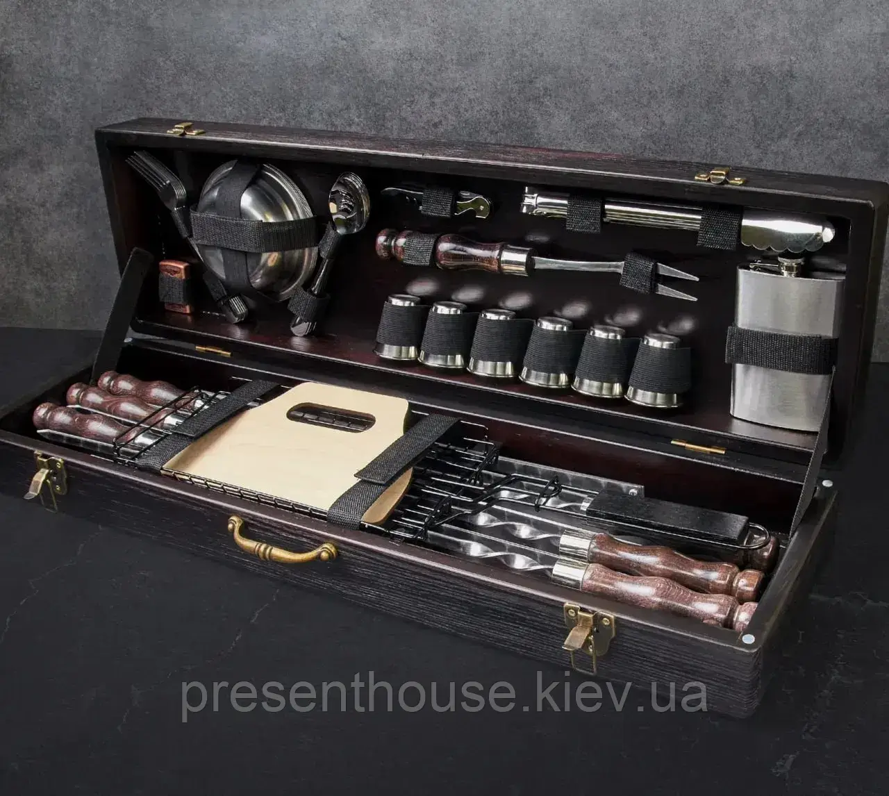 Набір шампурів "Альфгейм" – 39 предметів для комфортного барбекю, фото 1