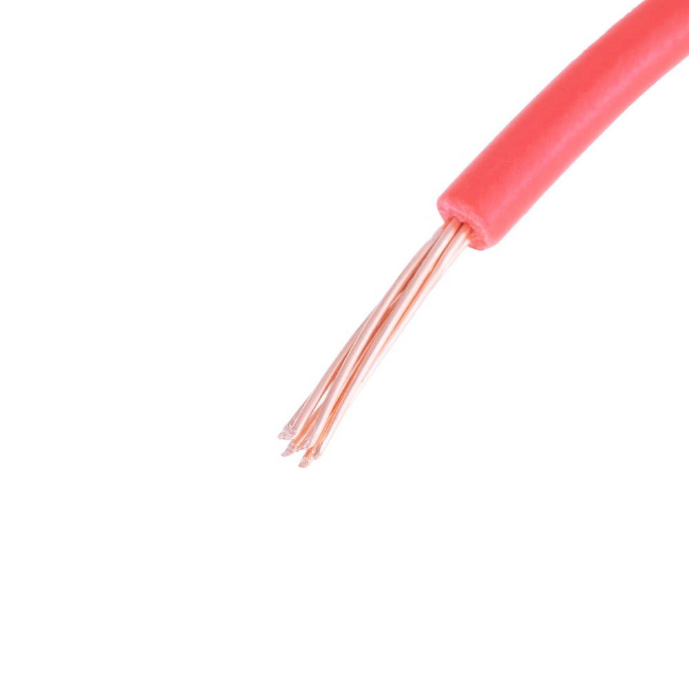 Дріт багатожильний 0.5mm2 (20AWG, 7xD0.3mm) червоний, 1 м