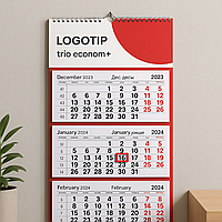 Настінні календарі "тріо економ+" - оптовий друк від 20 шт.