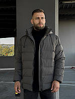 Чоловіча куртка демісезонна Main сіра весняна осінка єврозима сірого кольору