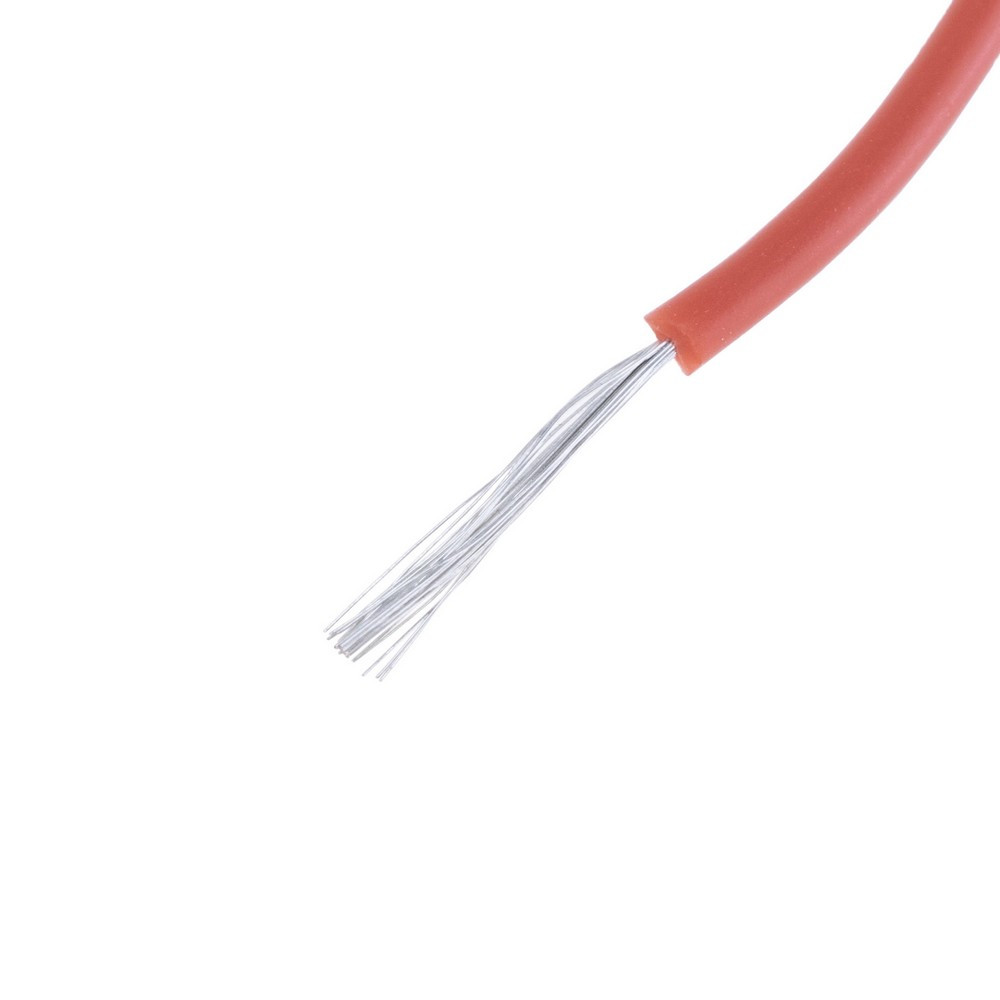 Силіконовий дріт 26AWG (0.15 mm2-30/0.08TS) коричневий, 1 м