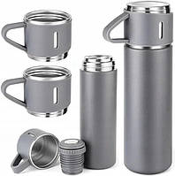 Термос Zilan ZLN0745G, 0.5L, тройна ізоляція, + 2 кружки