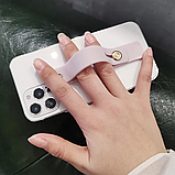 Тримач для телефону рожевий у вигляді ремінця на палець Попсокет, фото 4