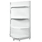 Стелаж кутовий внутрішній 1600*90, стелаж Рістел приставний, металевий торговий стелаж, кутовий стелаж в магазин, фото 3