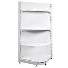 Стелаж кутовий внутрішній 1600*90, стелаж Рістел приставний, металевий торговий стелаж, кутовий стелаж в магазин, фото 2