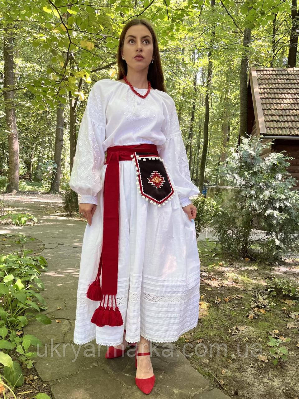 Святковий білий комплект на весілля "Білосніжна врода"