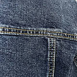 Куртка джинсова чоловіча класична укорочена піджак L синя, фото 5