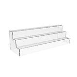 Товарна горка EKOSTAR на 3 сходи з акрилу 500x150x150, фото 2