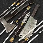 Набір шампурів "Серце Вікінга" – 39 предметів у дерев'яному кейсі з кейсом-трансформером, фото 9