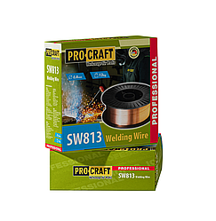 Обміднений дріт 0.8 мм, 13 кг зварювальний для напівавтомата Procraft SW813