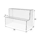 Товарна горка EKOSTAR на 2 сходи з акрилу 300x150x200, фото 3