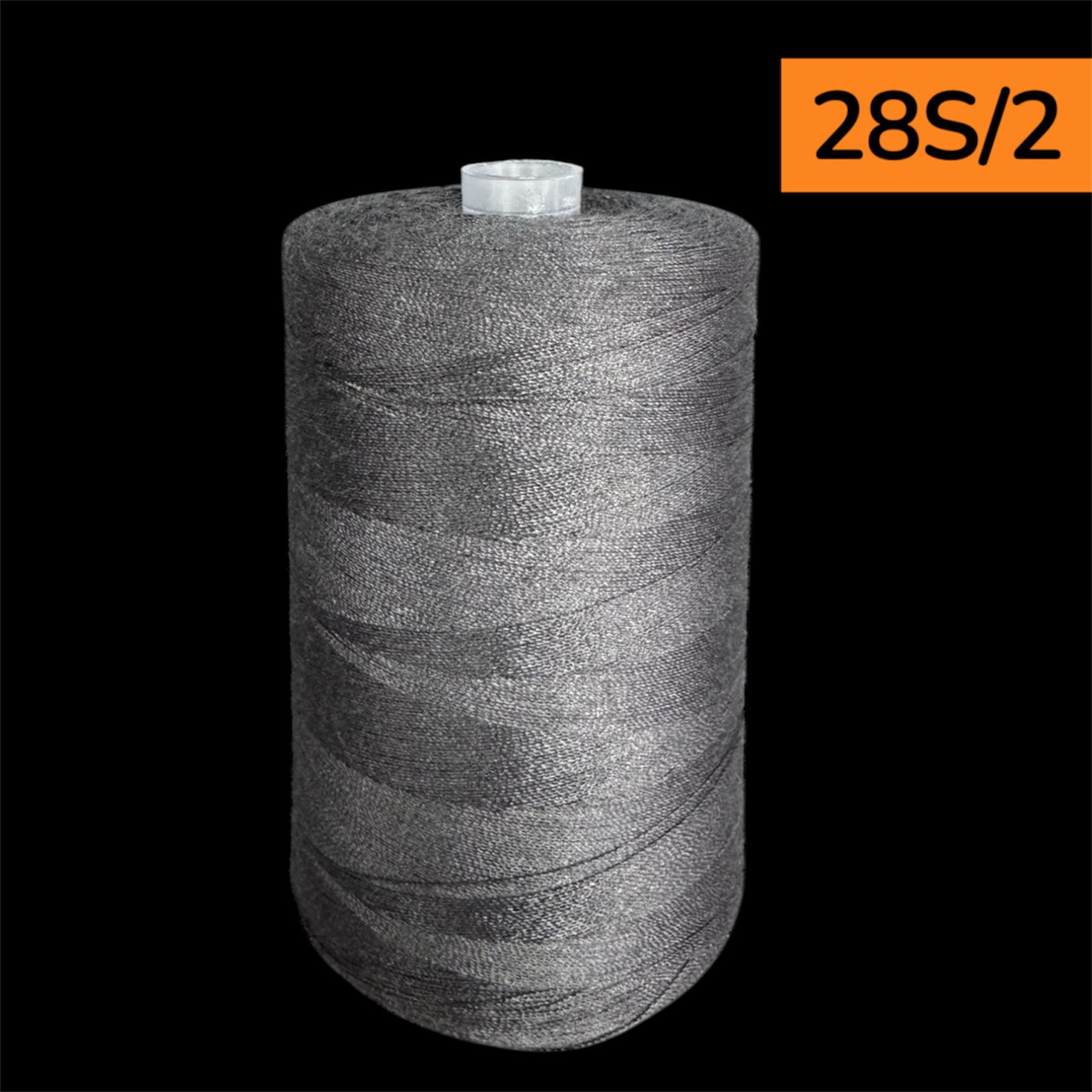 Нитки для шиття армовані 28s/2 довжина 2500 м колір 311 темно сірий, фото 1
