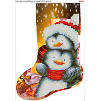 Новорічний чобіток непошита заготовка для вишивки 710 Бісер Арт