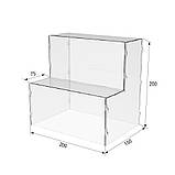 Товарна горка EKOSTAR на 2 сходи з акрилу 200x150x200, фото 3