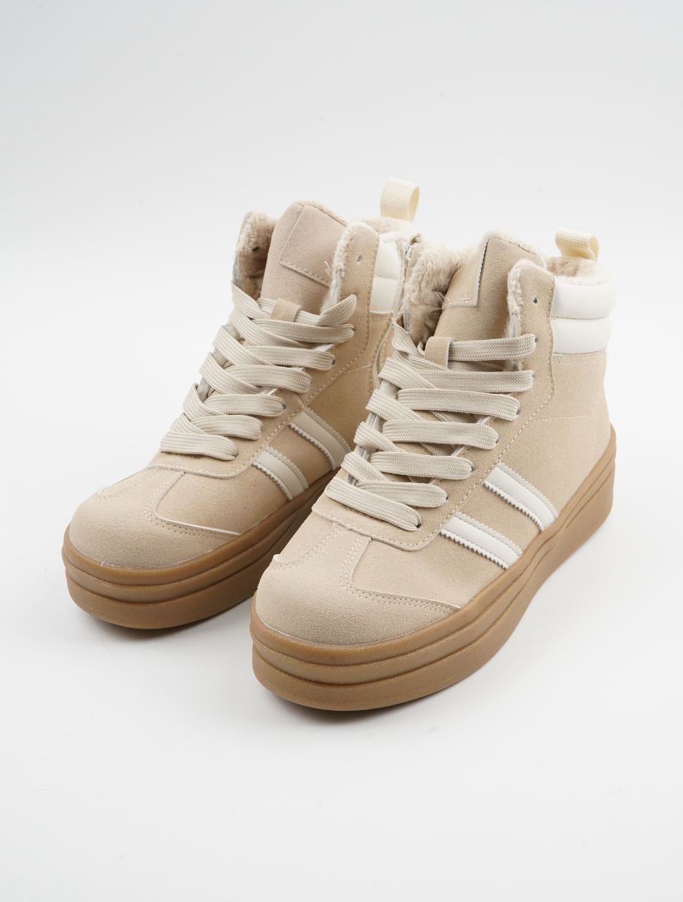 Кеди жіночі  зимові Stilli бежеві (WA100-2R), фото 1