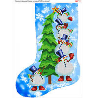 Новорічний чобіток непошита заготовка для вишивки 711 Бісер Арт