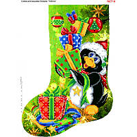 Новорічний чобіток непошита заготовка для вишивки 714 Бісер Арт