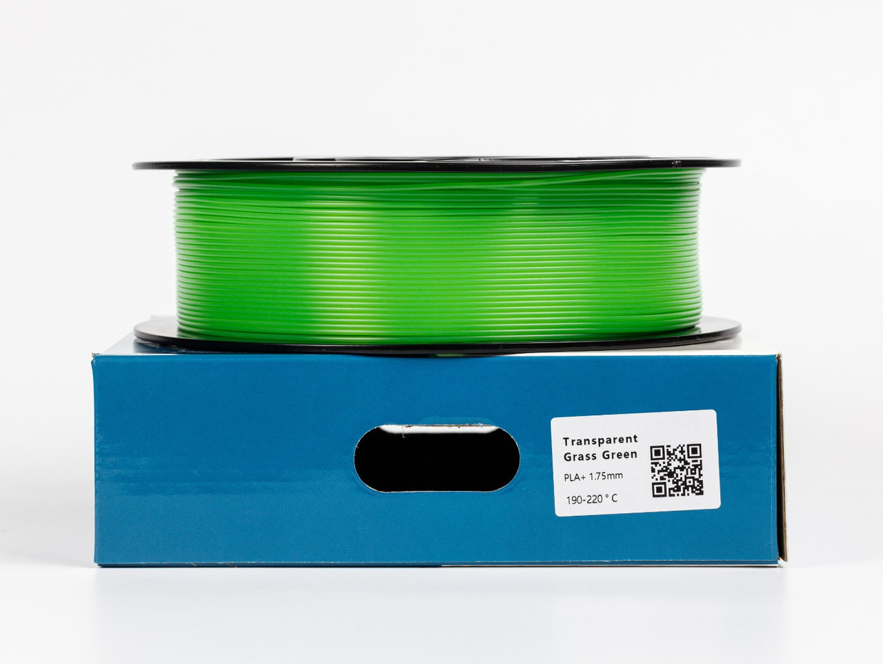 Пластик филамент для 3D-печати UA3D PLA PLUS Transparent grassgreen1.75мм, 1кг, Прозоро-ярко-зелений