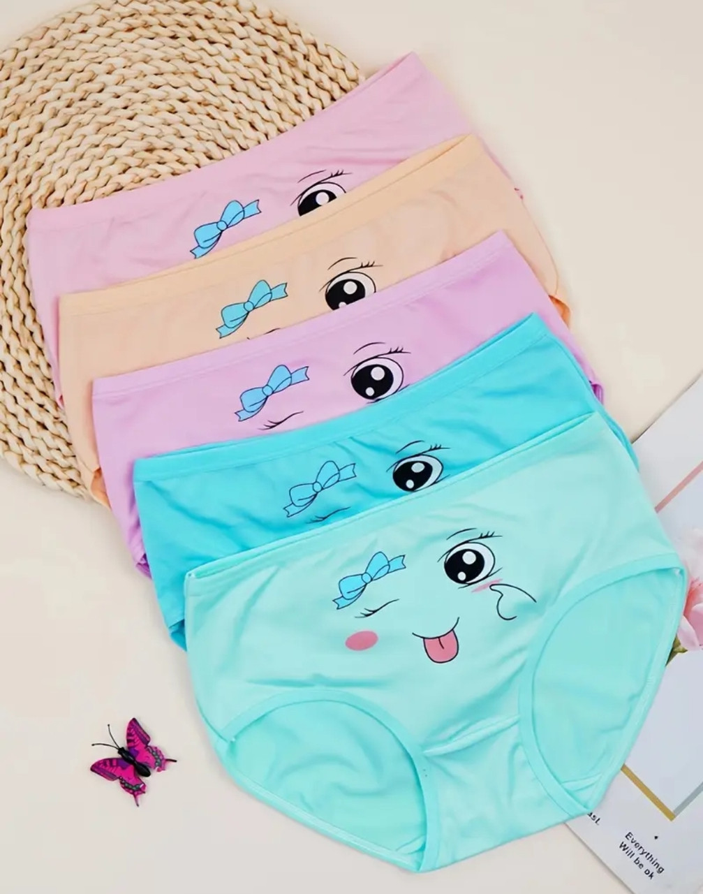 Трусики для дівчинки зріст 116-122 набір, труси для дівчинки 5 шт, фото 1