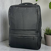 Великий чорний міський якісний рюкзак на кожен день