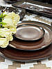 Тарілка керамічна закусочна коричнева Копер 20 см арт. 101-0437, фото 6