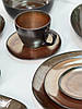 Тарілка керамічна закусочна коричнева Копер 20 см арт. 101-0437, фото 8