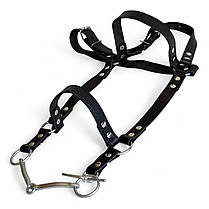 Вуздечка для коня Horse Stall шкіряна. Вуздечки для коня з трензелем., фото 4