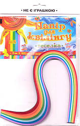 Папір для квілінгу РЮКЗАЧОК УП-45 №5, 5мм х 420мм, 7 кольорів, 98 смужок