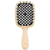 Щітка для волосся Janeke Superbrush Пастельно-жовта з чорним