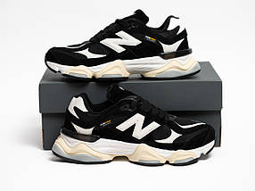 Мужские термо кроссовки New Balance 9060 Cordura Black White чорні з білим