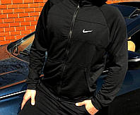 Кофта спортивна чоловіча Nike чорна демисезонна | Мастерка весняна осіння