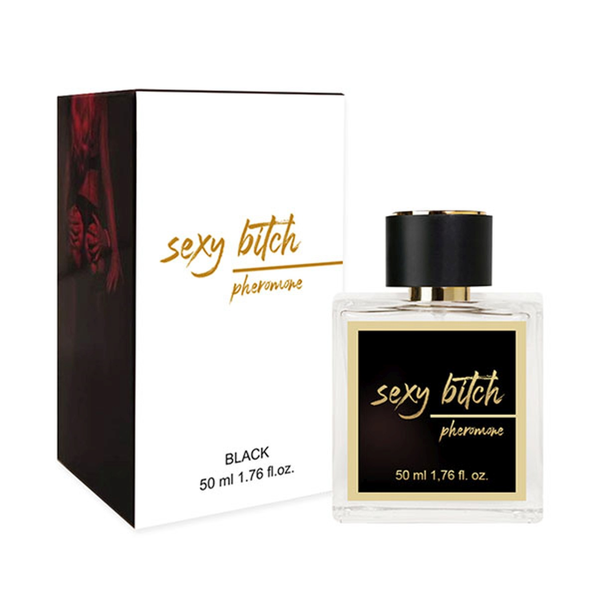 Ексклюзив! Жіночі парфуми з феромонами Aurora SEXY BITCH BLACK Pheromone, 50 мл, Польща