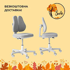 Дитяче ергономічне крісло Fundesk Mente Grey без підлокітників