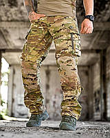 Штурмові тактичні штани мультикам oblivion, військові посилені штани з наколінниками для ЗСУ, oyi scv woq