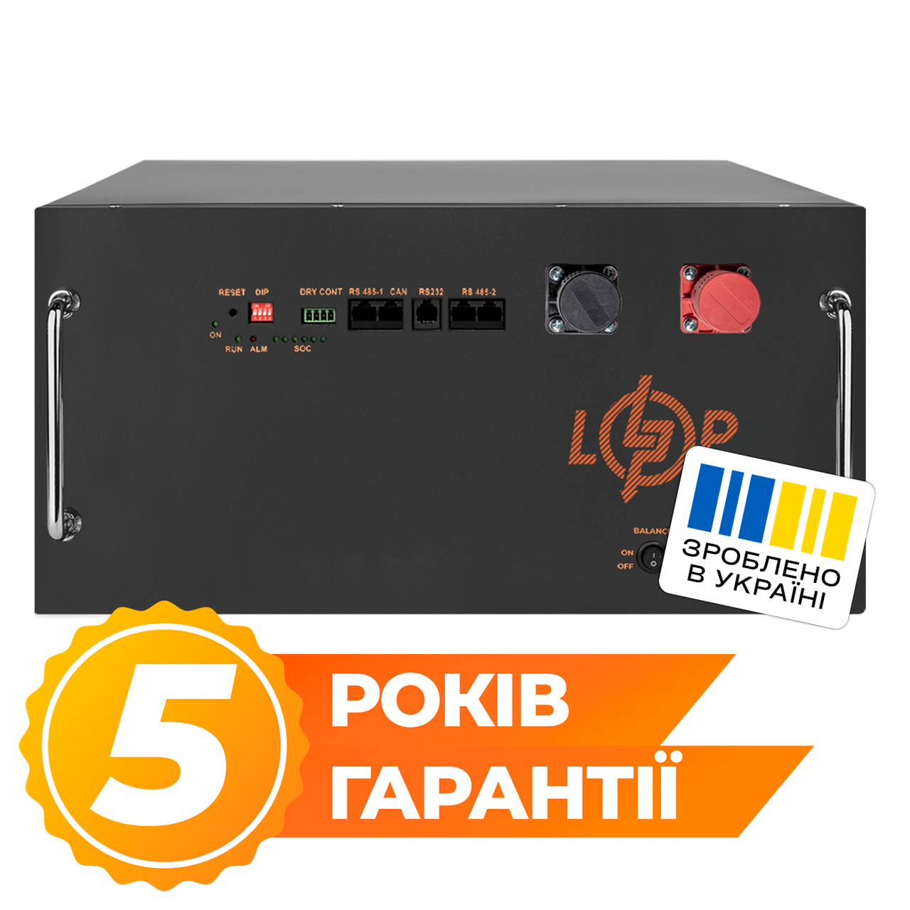 Акумулятор LP LiFePO4 51,2V - 280 Ah (14336Wh) (BMS JK 200A/100А) RM RS485/CAN BL, фото 1