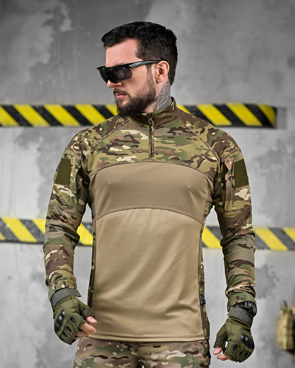 Військова тактична сорочка мультикам нейлон, армійська бойова сорочка Убакс камуфляж oyi scv woq - фото 1 - id-p2761441200