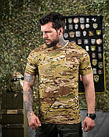 Тактична чоловіча футболка мультикам, військова футболка камуфляжна для військовослужбовців oyi scv woq