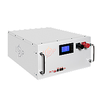 Акумулятор LP LiFePO4 51,2V - 230 Ah (11776Wh) (BMS SP 200A/100A) RM RS485/CAN LCD WH, фото 3