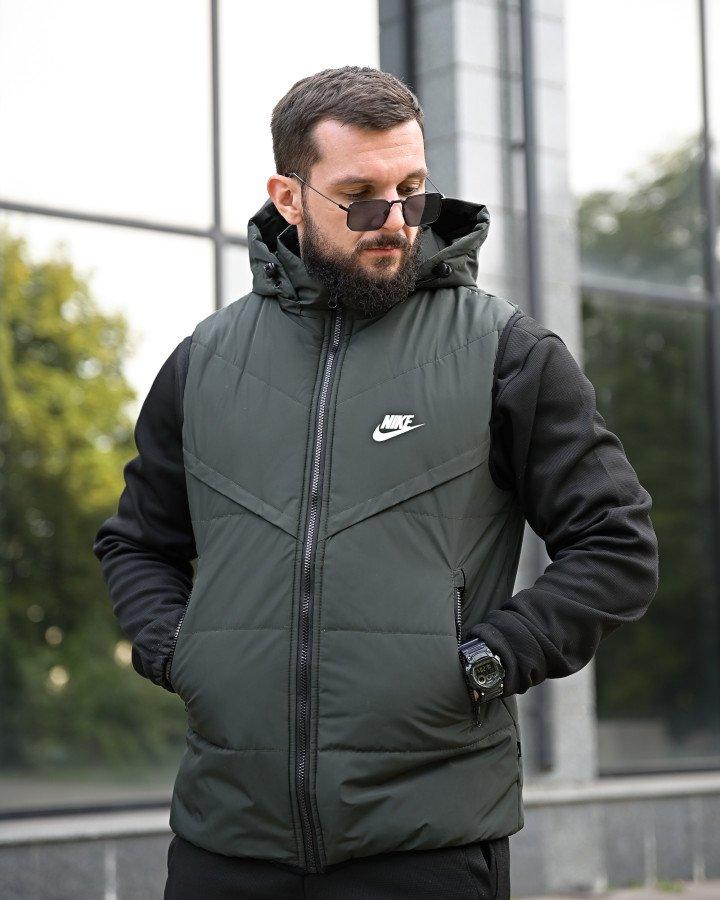 Чоловіча Жилетка оливкового кольору утеплена синтепоном NK oliva 4 ПП8015 ТМ, фото 1