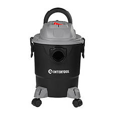 Пилосос будівельний, 1,2 кВт, >17 кПа, бак 20 л, шланг 1,5 м INTERTOOL DT-1020