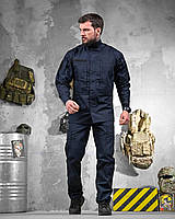 Тактичний синій костюм ДСНС, Чоловічий літній костюм МНС синій, Військова синя форма, oyi scv woq