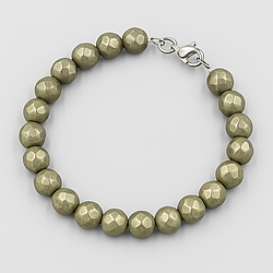 Пірит гранований Ø8 браслет, 0248ТП