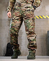 Тактичні штани мультикам softshell, Військові штани на флісі мультикам, Армійська осінні штани камуфляж мультикам, oyi scv woq