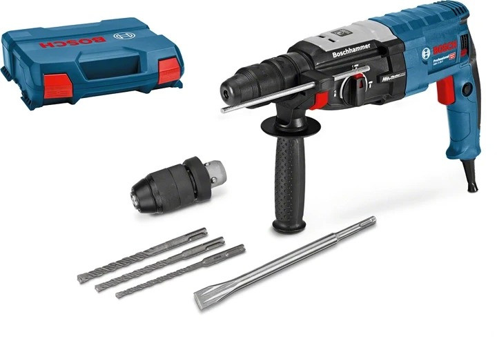 Перфоратор мережевий Bosch Professional GBH 2-28, 880 Вт, 3,2 Дж, 4000 уд.мін, Kickback + Vibration control, L-c - фото 1 - id-p1815475778